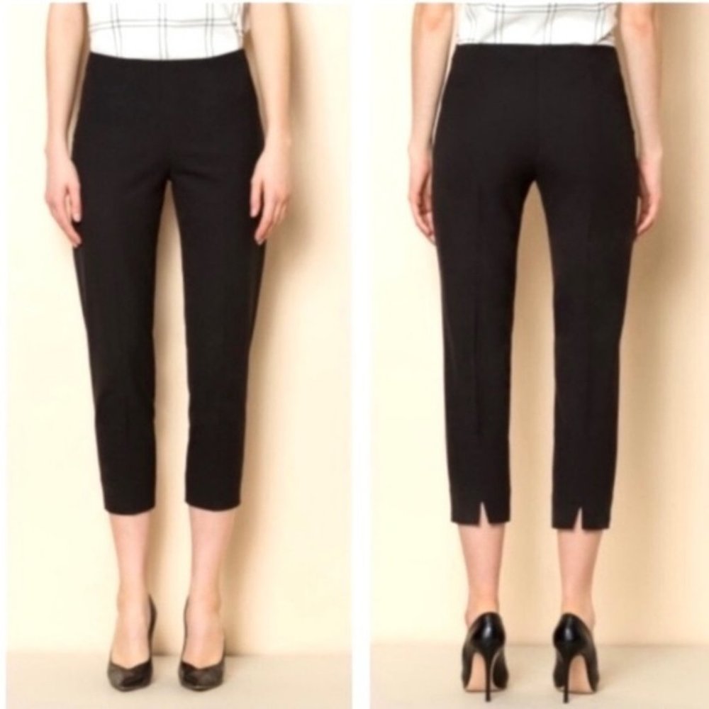Piazza Sempione Audrey Straight Leg Crops in Black